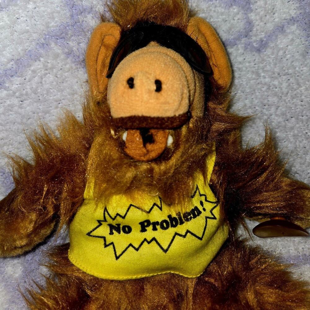 [VINTAGE] 80s Alf Alien "No Problem" Sunglasses Plush Window Toy - Picture 4 of 4